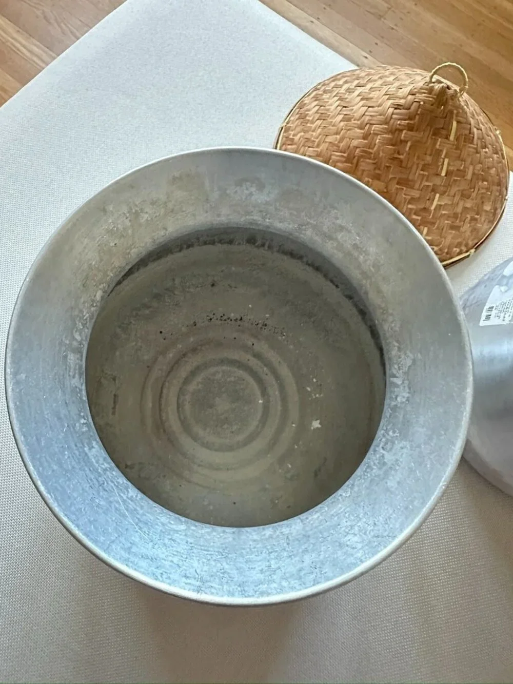 Thai Sticky Rice Steamer Cooker Kit: 2 Aluminum Pot + Bamboo Basket + Lid